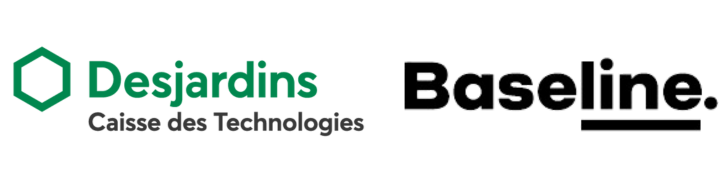 Logo Desjardins Baseline Desjardins Caisse des Technologies et Baseline